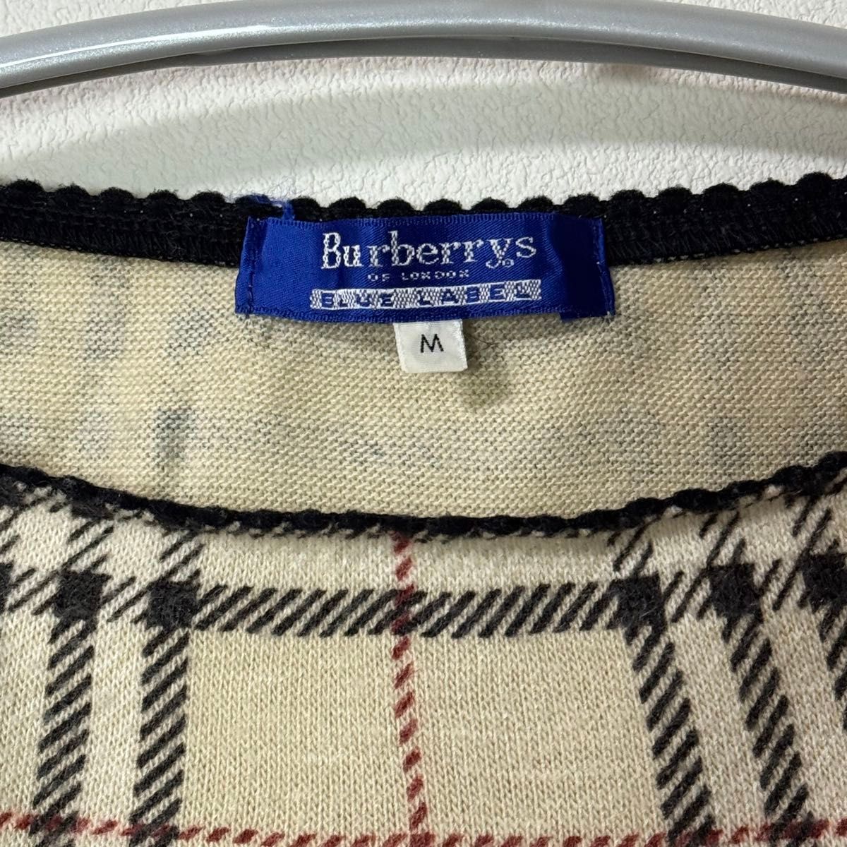 バーバリーブルーレーベル』 (M) ノバチェックTシャツ 半袖カットソー
