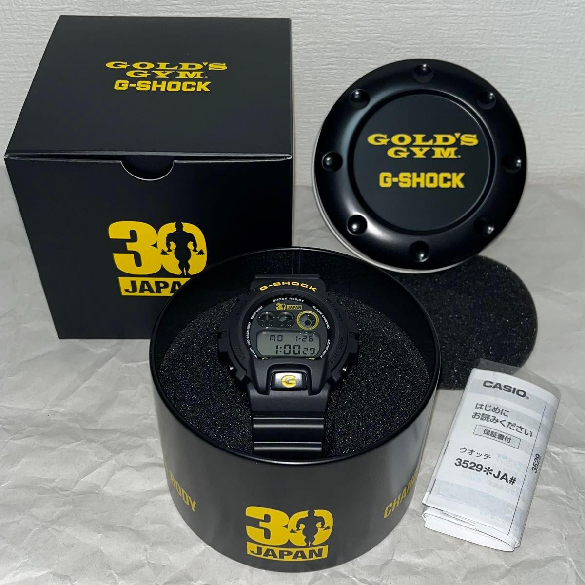 未使用】 G-SHOCK ゴールドジム JAPAN 30周年 限定モデル GOLD'S GYM