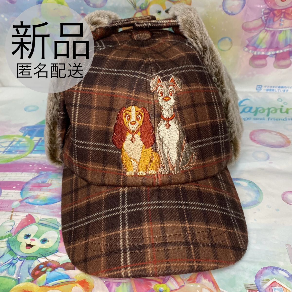 新品 わんわん物語 キャップ 帽子 ディズニー レディ トランプ ファン