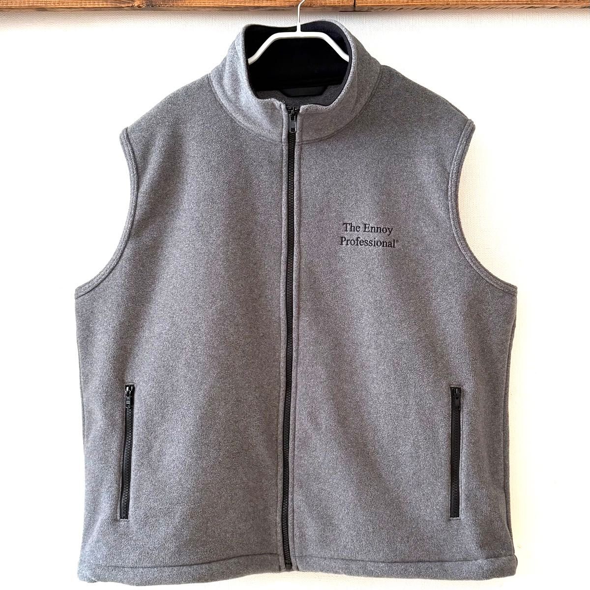 ENNOY PROFESSIONAL FLEECE VEST グレー フリースベスト Mサイズ