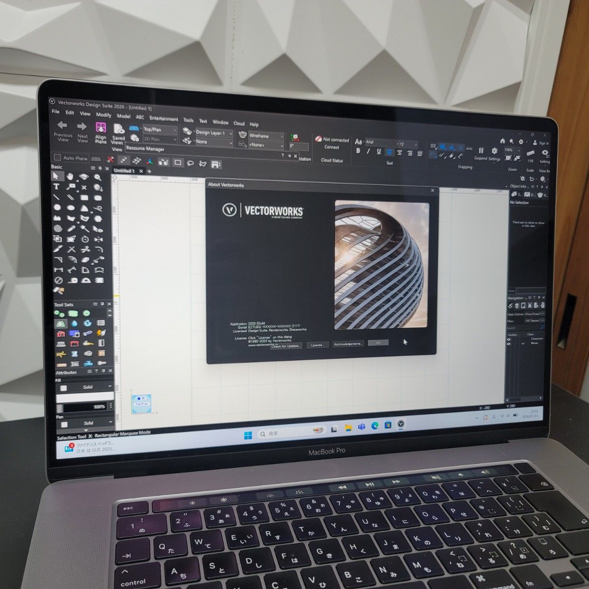 MacBook Pro 16インチ i9 32/1TB CAD/BIM&3D設計 ベクターワークス