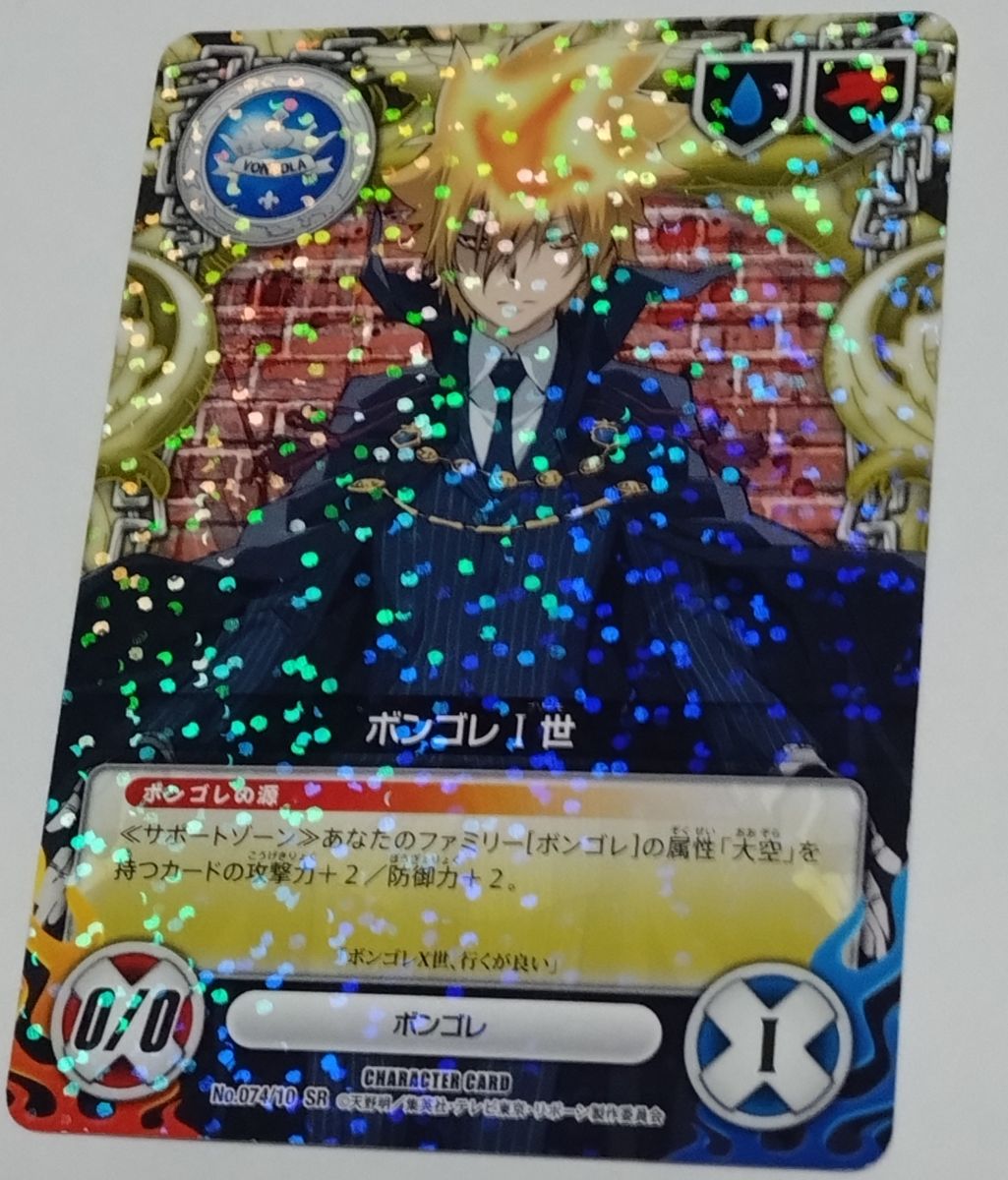 家庭教師ヒットマンREBORN リボーン CCG 10弾 SR レアカード ボンゴレ