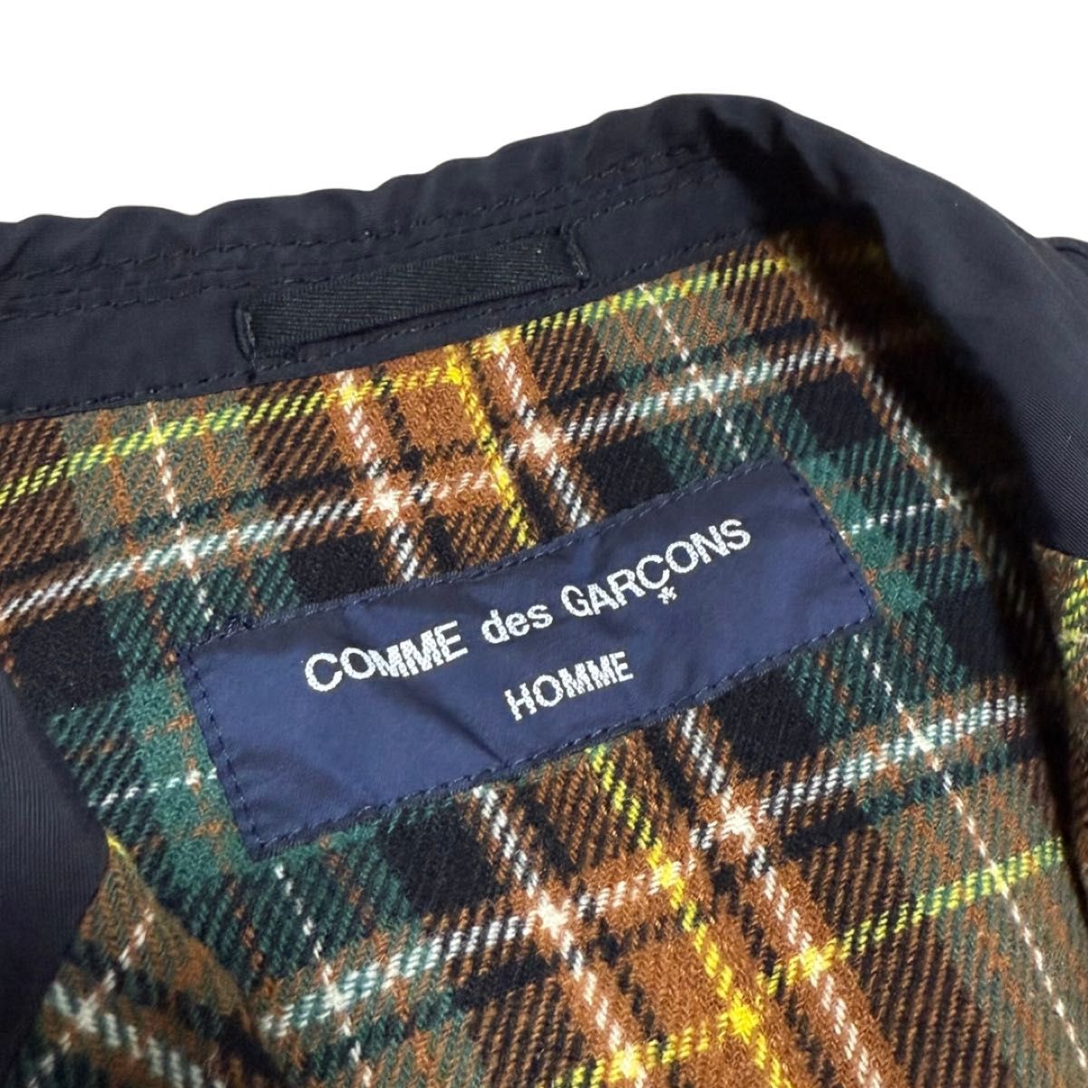 COMME des GARONS リバーシブルジャケット チェック切替 テーラード