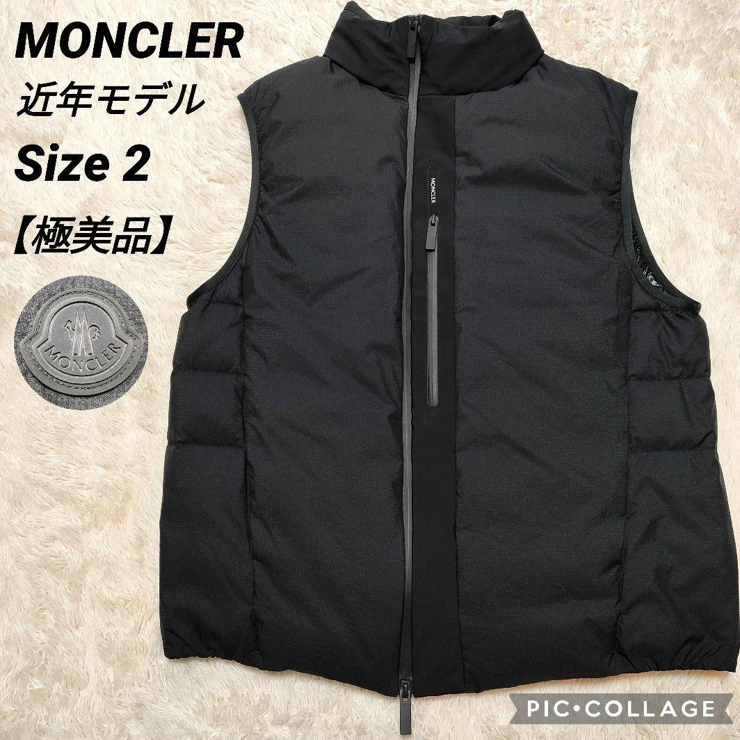 極美品 L相当 公式鑑定済 モンクレール 黒タグ 黒ワッペン ダウン