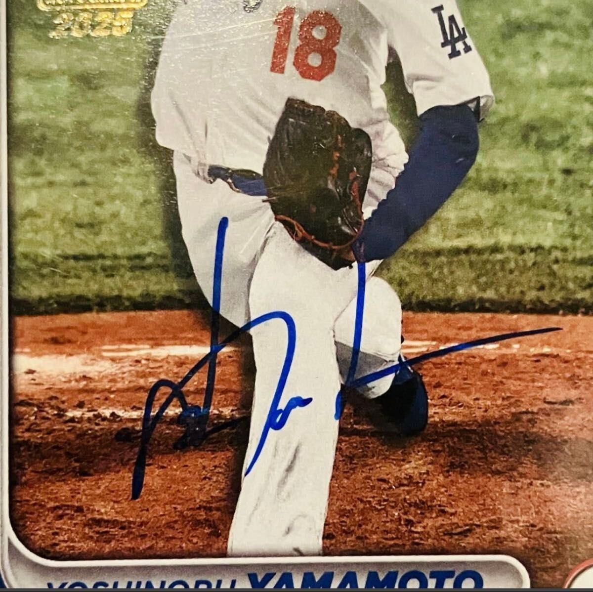 山本由伸 直筆サイン topps カード Bowman ルーキー RC ドジャース