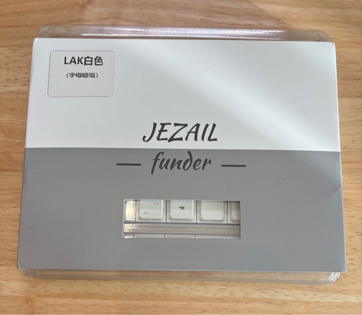 Cornix キーキャップ ロープロファイル LAK ホワイト刻印あり Jezail