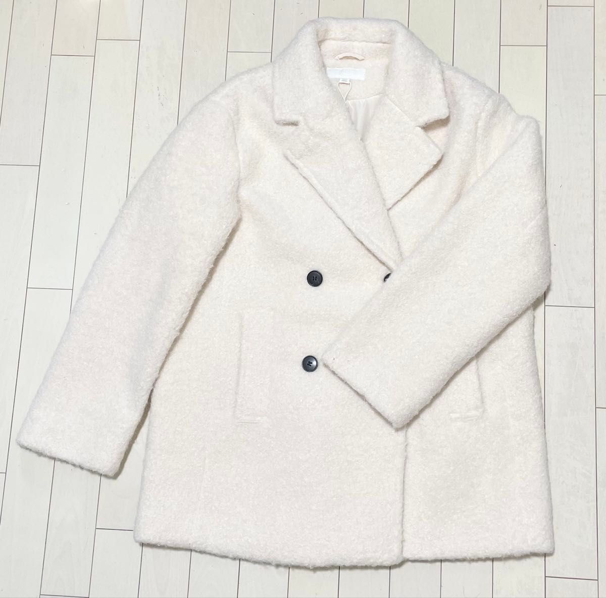 ZARA ブークレ ダブルブレストミディコート XS 新品｜Yahoo!フリマ（旧