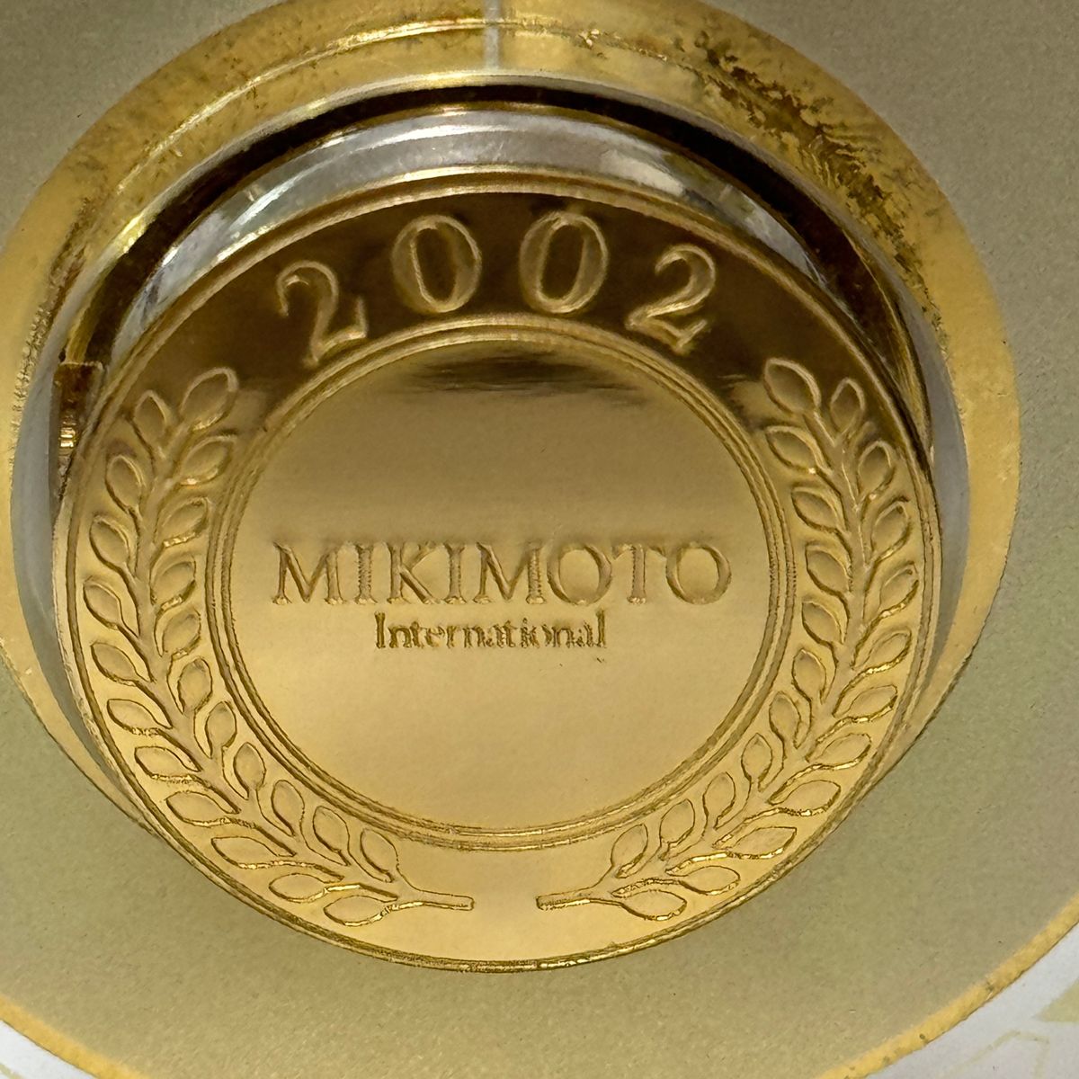 MIKIMOTO ミキモト 2002 パール付き クォーツ時計 アクリル 電池交換
