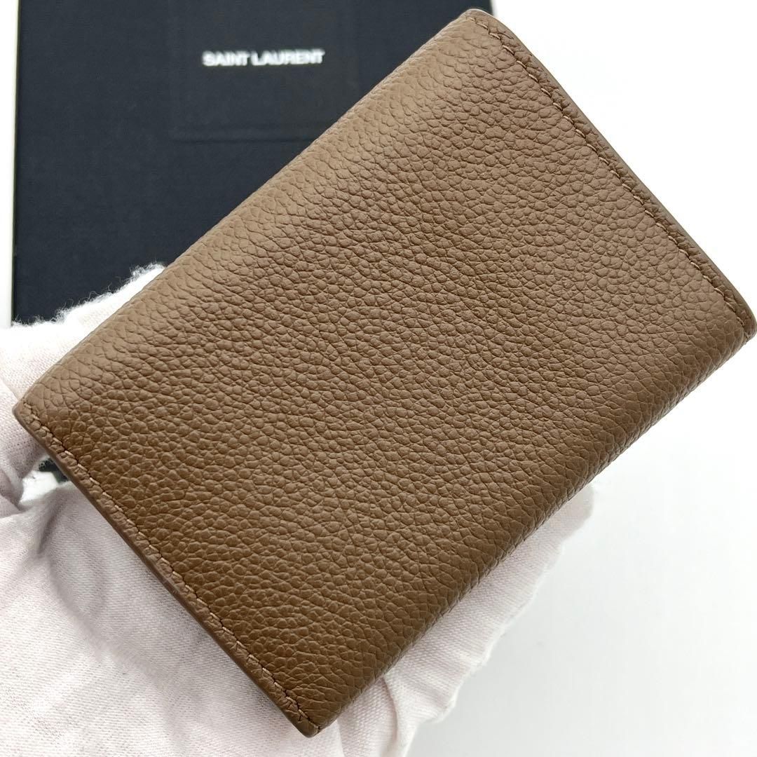 極美品】サンローラン YSL オリガミ タイニー 三つ折り財布カ サンドラ