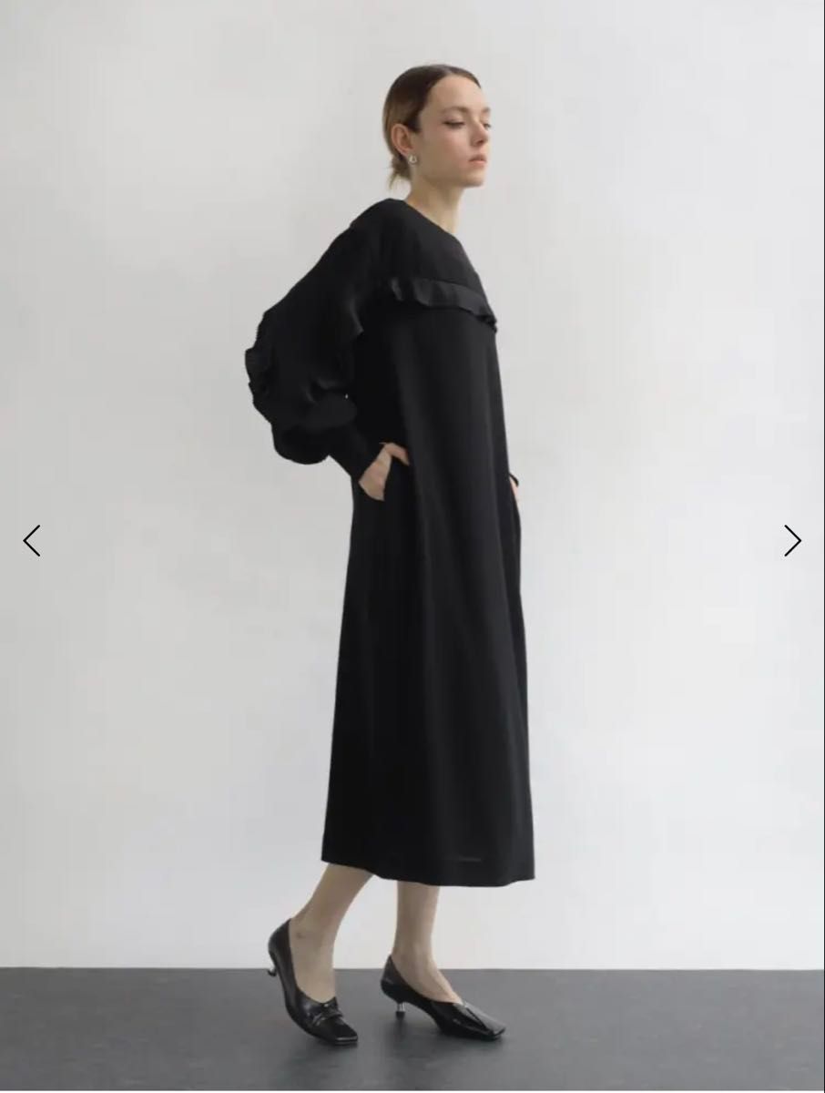 今期新品未使用】ヤマダヤ プリーツフロントフリルワンピース Aga