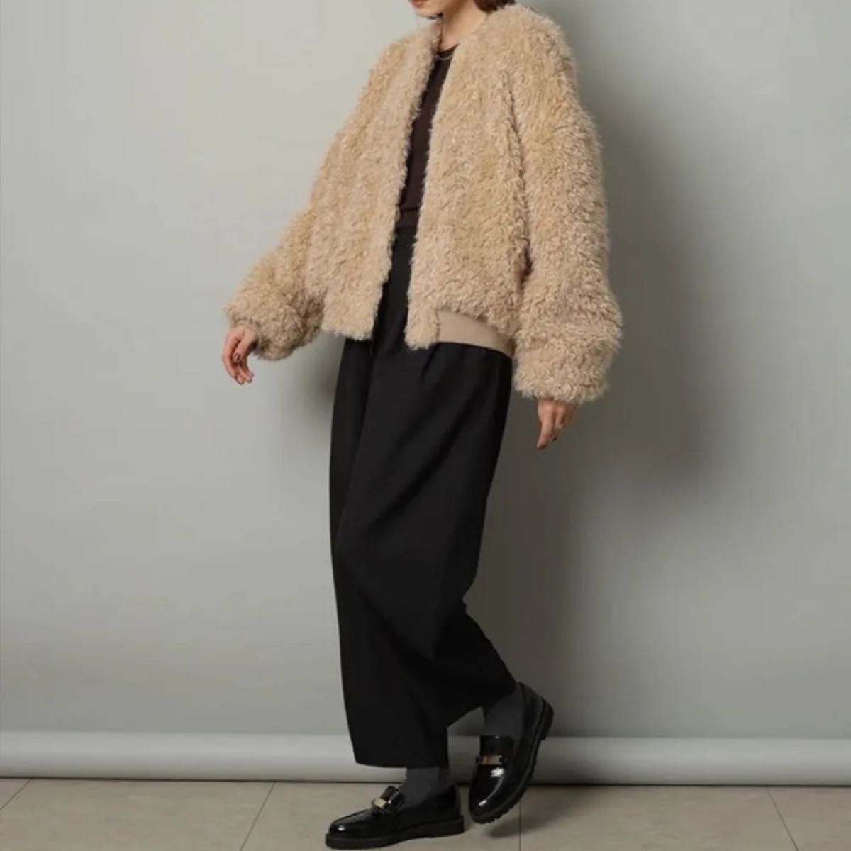 CADUNE ボア ブルゾン カデュネ 川上桃子 38 ジャン パー｜Yahoo