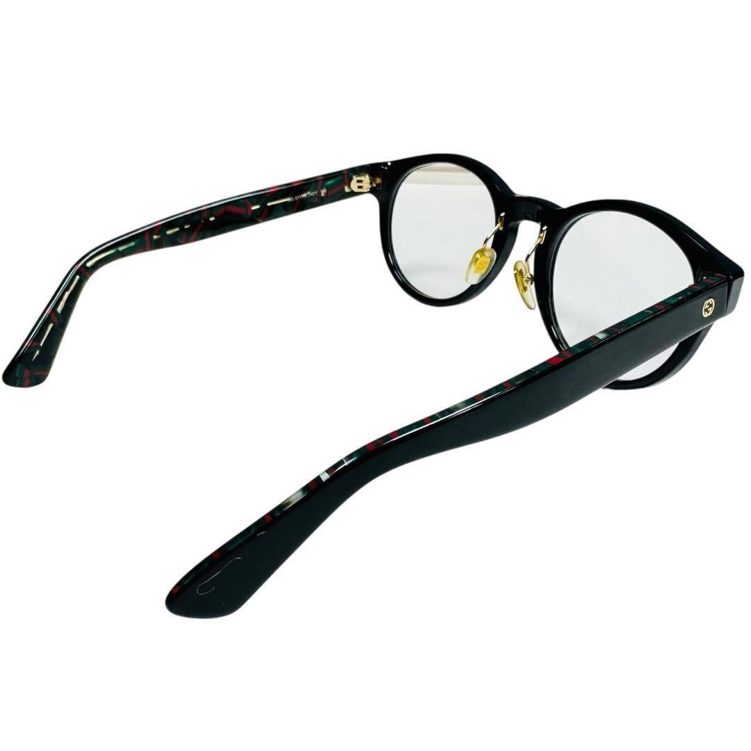 極美品GUCCI グッチ メガネフレーム シェリーライン ブラック GG3775