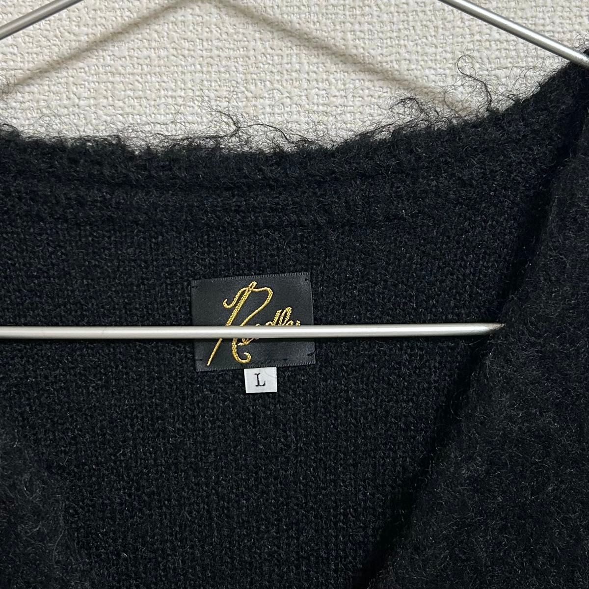 FOREMOST 別注 ブラック モヘア カーディガン needles Sサイズ Needles