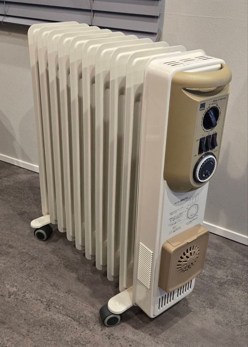 DBK ドイツ製 オイルヒーター HEZ13 北欧 HEZC13/10J-T キャスター付き