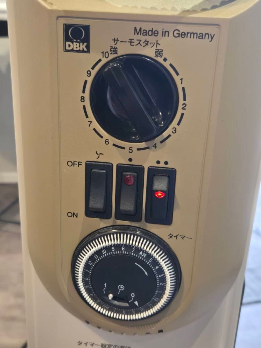 DBK ドイツ製 オイルヒーター HEZ13 北欧 HEZC13/10J-T キャスター付き