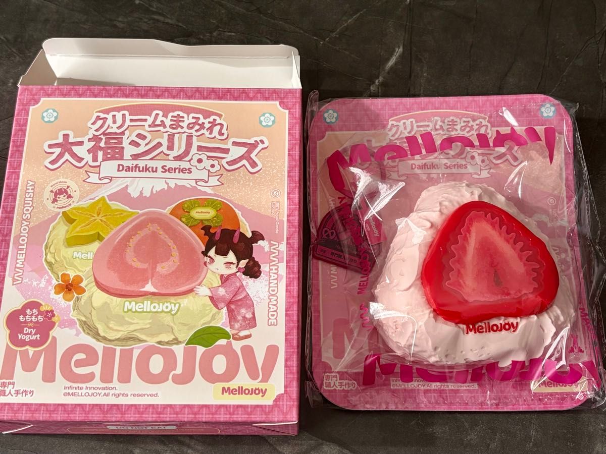 メロジョイ mellojoy スクイーズ 大福シリーズ いちご ストロベリー