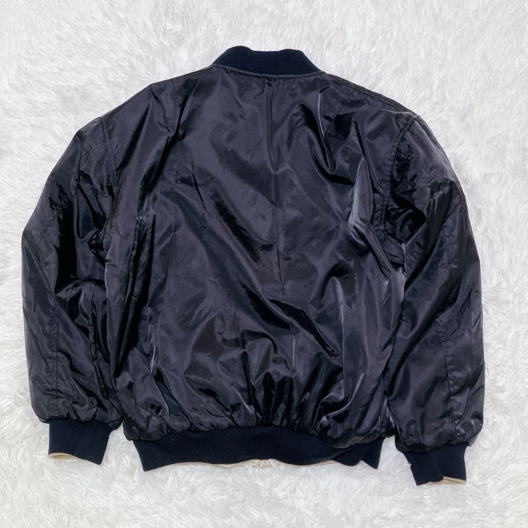 希少 非売品 BOSS ボスジャン リバーシブル MA-1 金 黒 ジャンパー