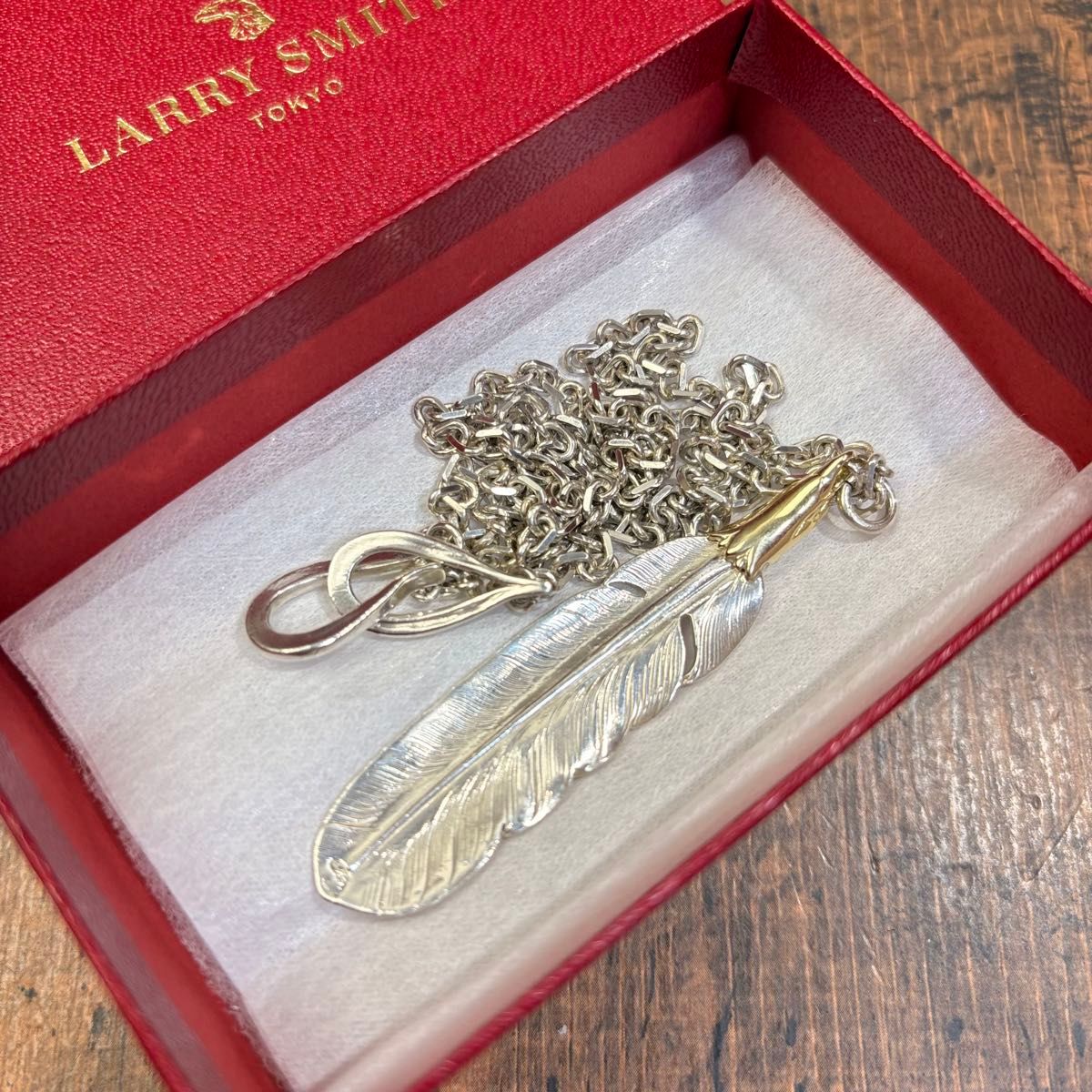 LARYY SMITH ラリースミス イーグルヘッドフェザー ペンダントトップ