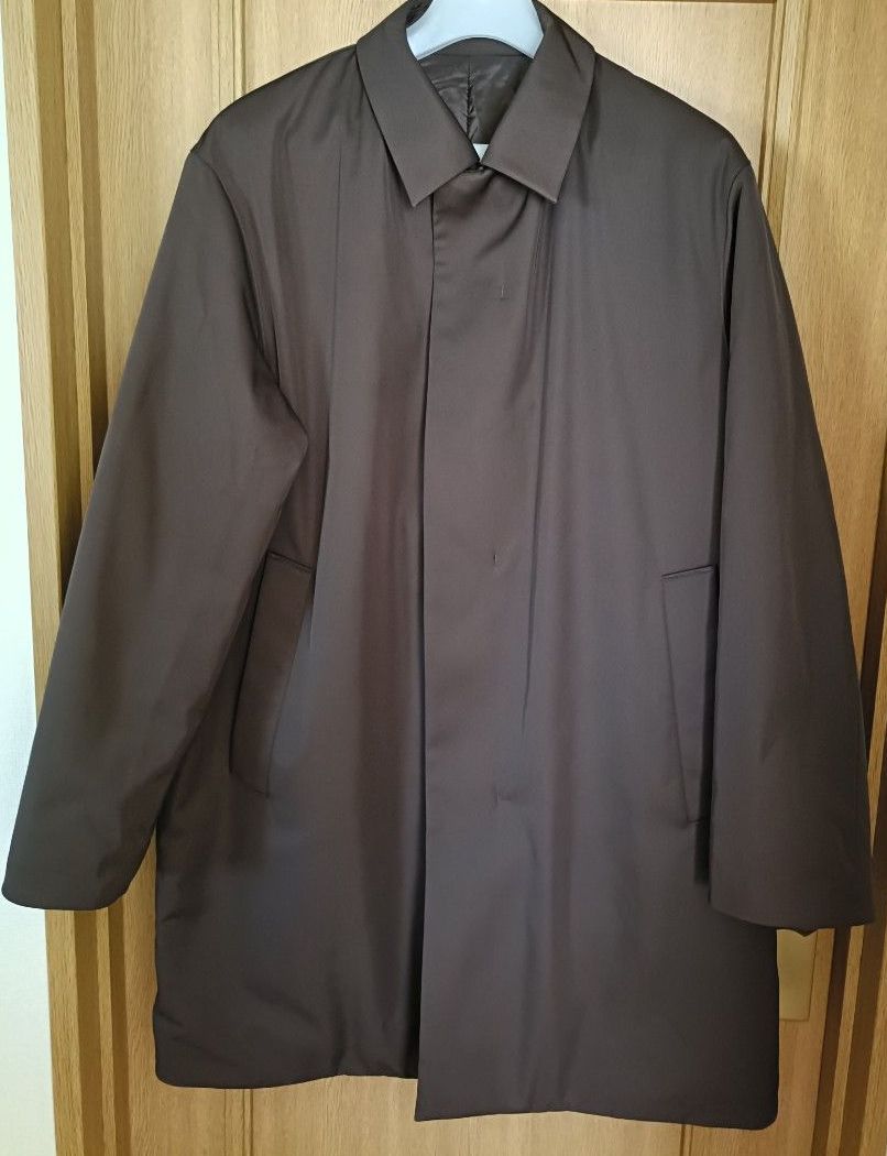 UNIQLO ユニクロC パフテックハーフコート メンズL 39 DARK BROWN
