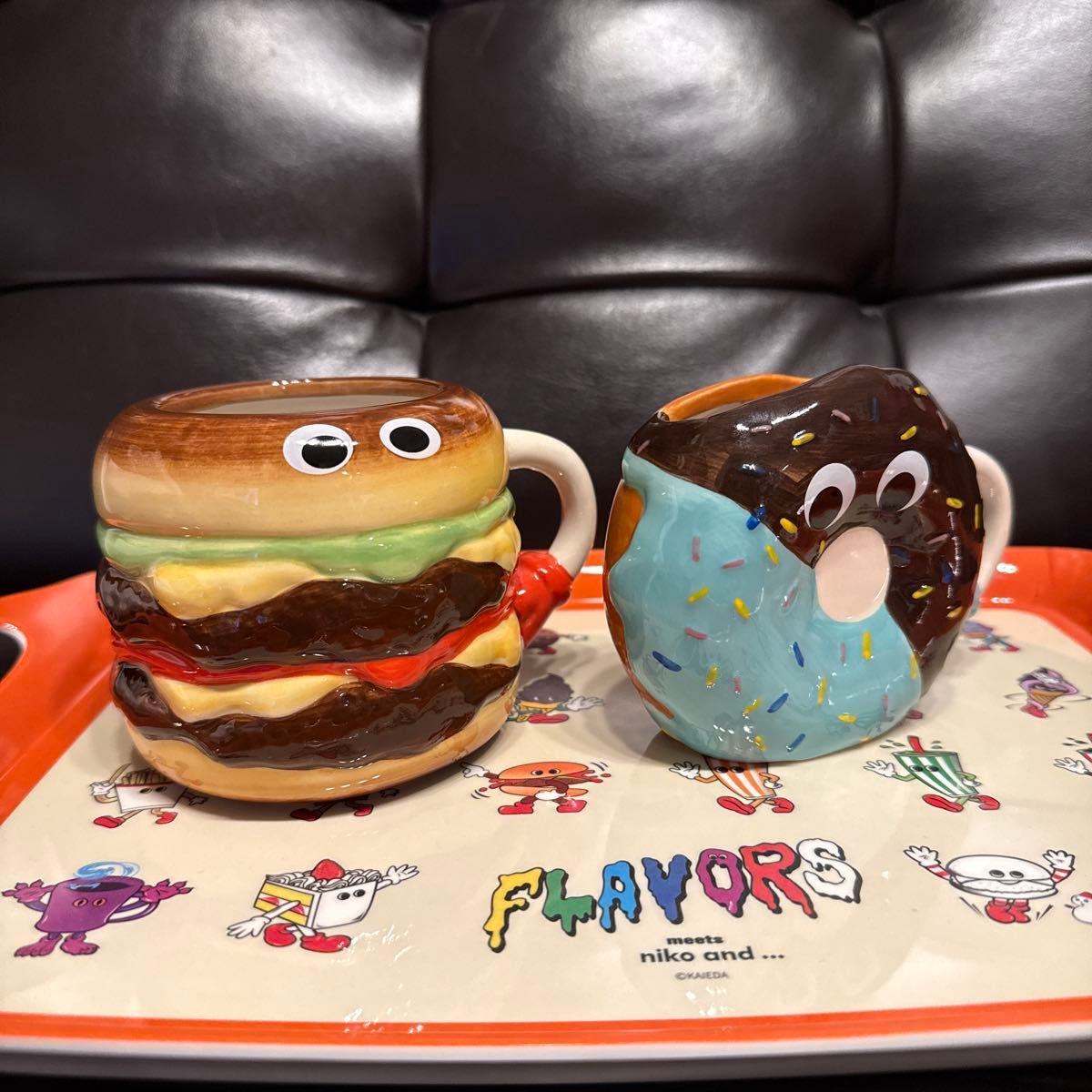 ニコアンド FLAVORS ハンバーガーマグ ドーナツマグ 2個セット