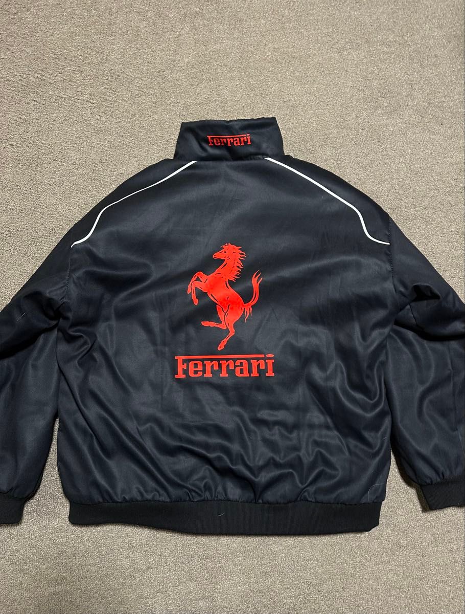Ferrari フェラーリ F1 レーシングジャケット ブルゾン ブラック