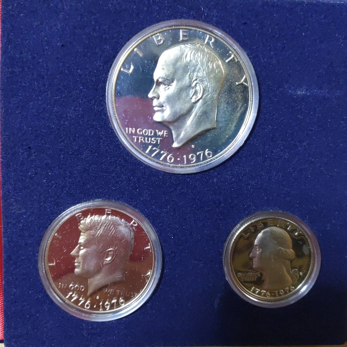 アメリカ合衆国 1976年 建国200周年記念 銀貨3枚セット プルーフ