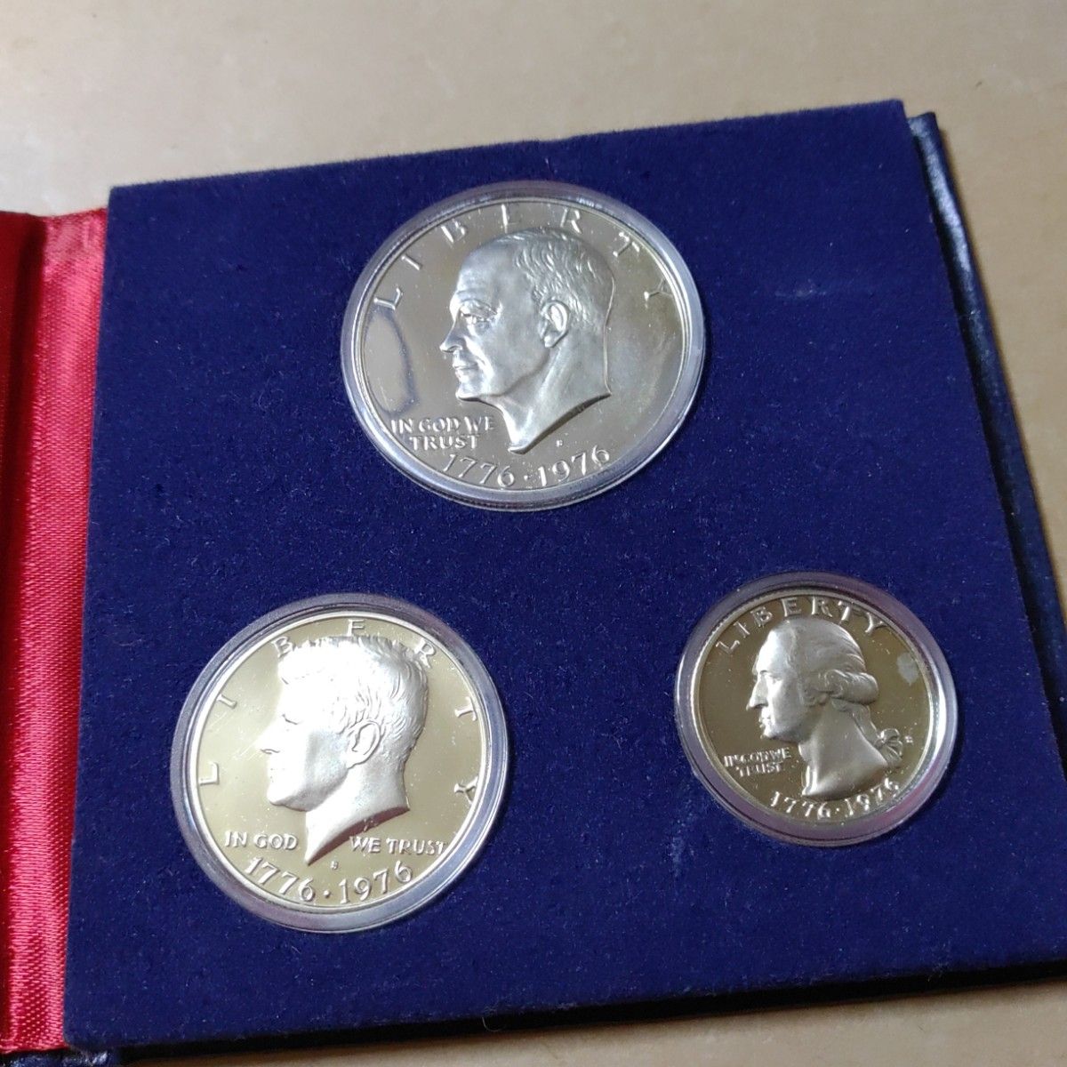 アメリカ合衆国 1976年 建国200周年記念 銀貨3枚セット プルーフ