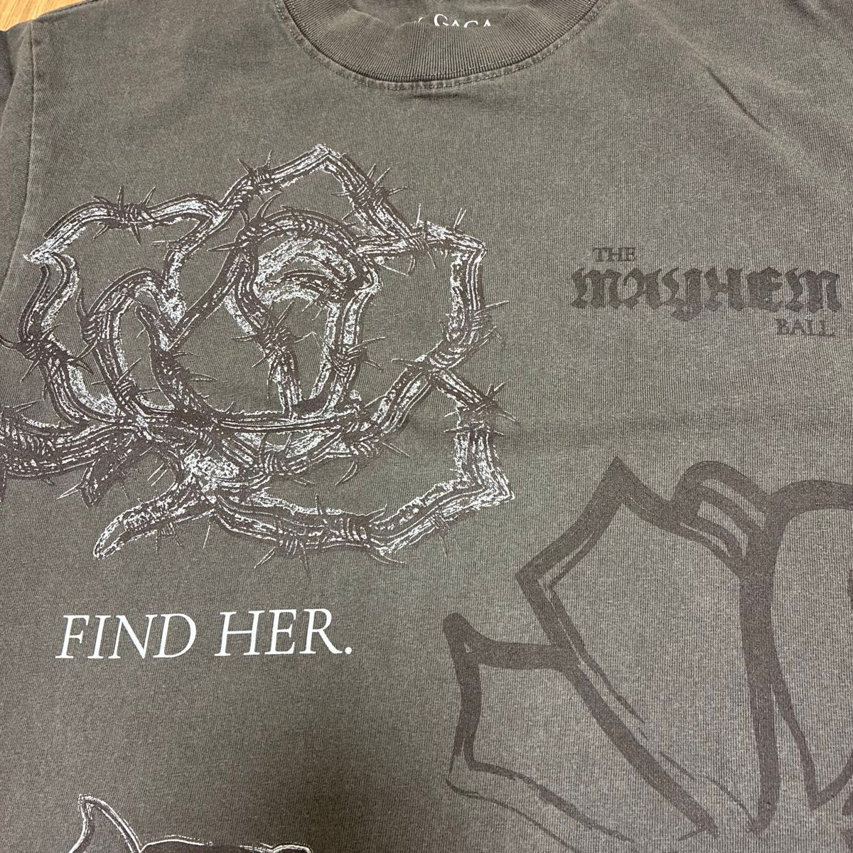 レディガガ LADY GAGA MAYHEM ツアーTシャツグレー S｜Yahoo!フリマ