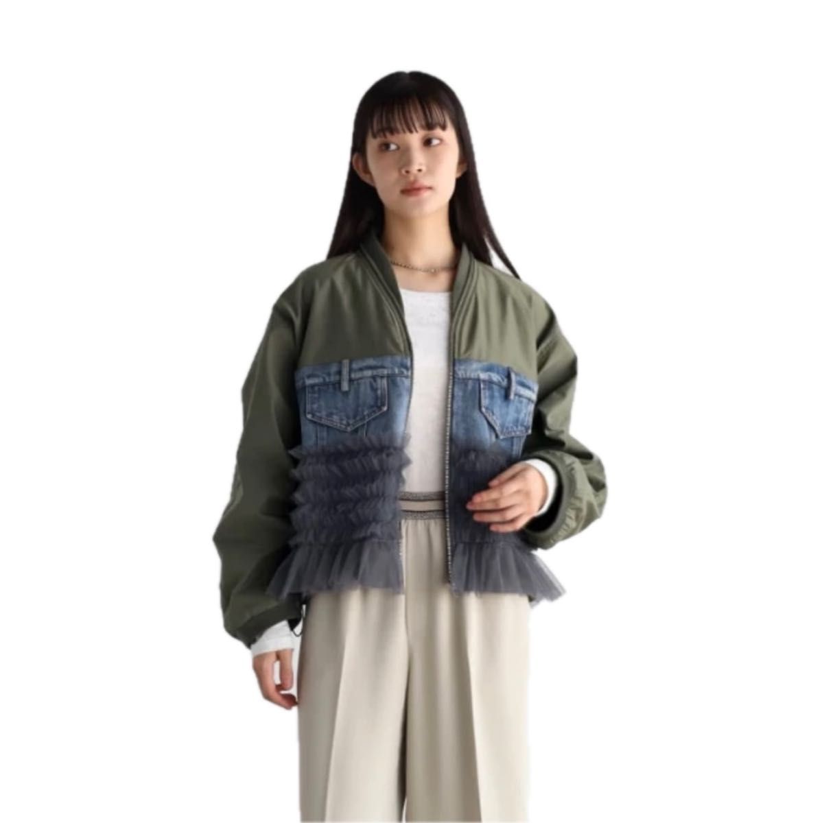 ヤマダヤ RADIATE デニム×チュールドッキングブルゾン｜Yahoo!フリマ
