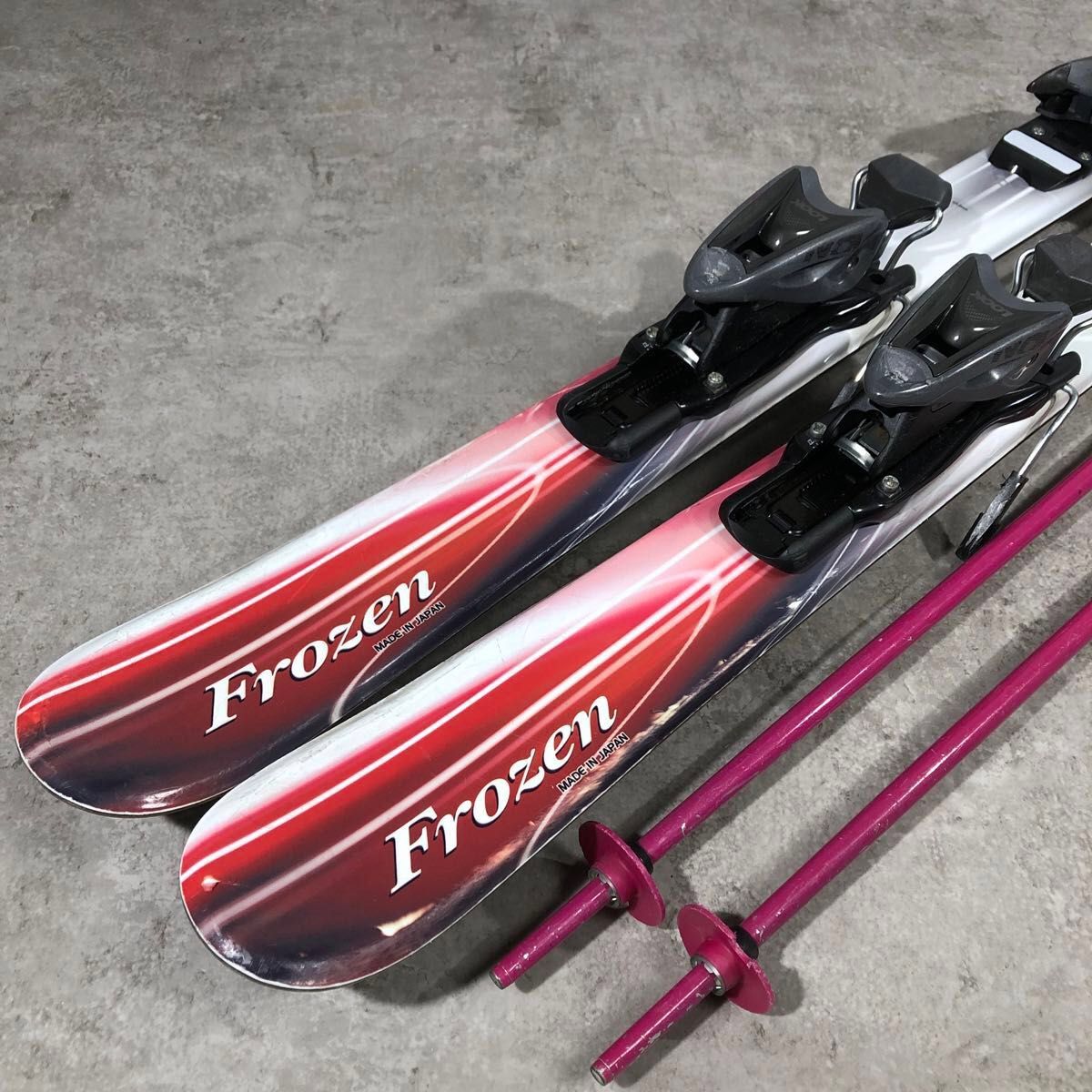 即乗り KAZAMA カザマ Frozen 130 ASTORO ジュニア スキー セット