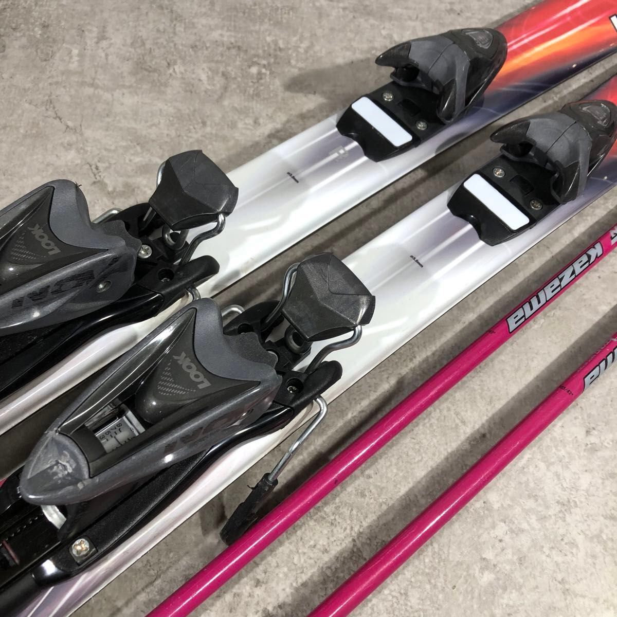 即乗り KAZAMA カザマ Frozen 130 ASTORO ジュニア スキー セット
