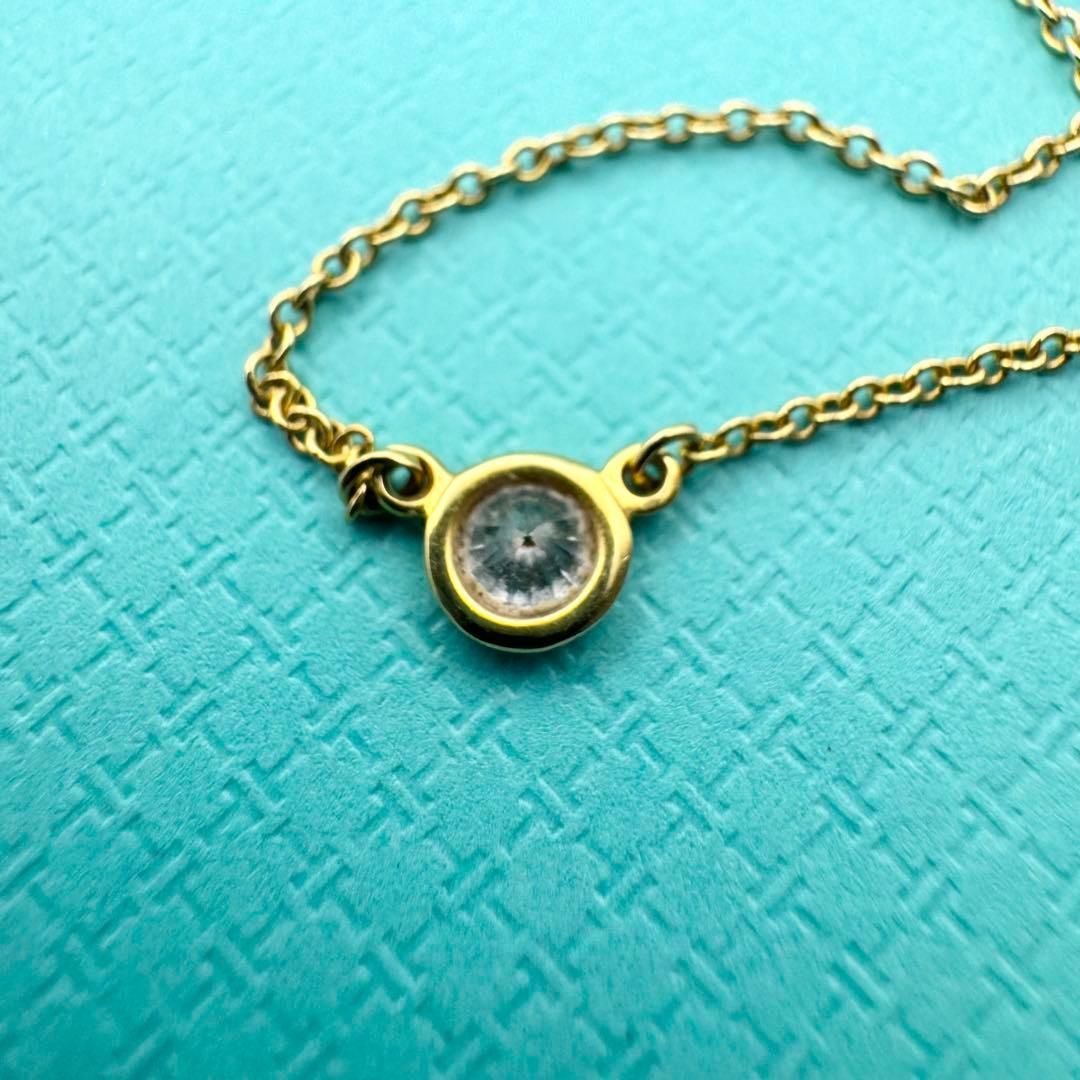 美品 ティファニー バイザヤード ネックレス0 12ct ゴールド Au750