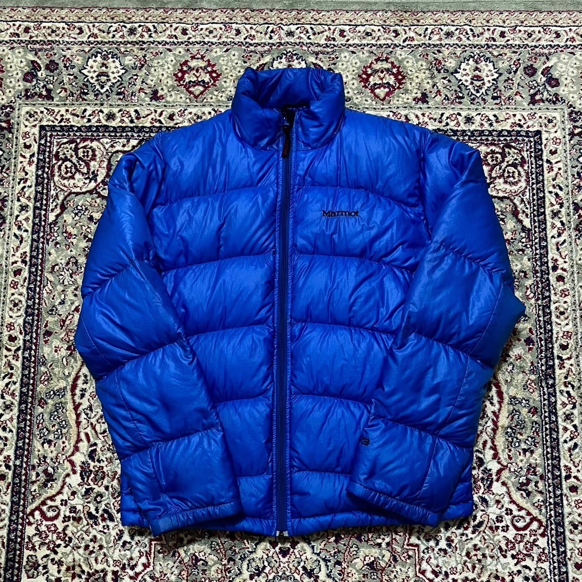 90s MARMOT マーモット ダウンジャケット ブルー M-3 パッカブル M
