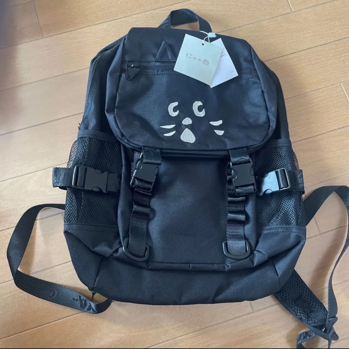 新品 リュックサック ネネット にゃー 黒 Nenet 猫 廃盤 レア ブラック