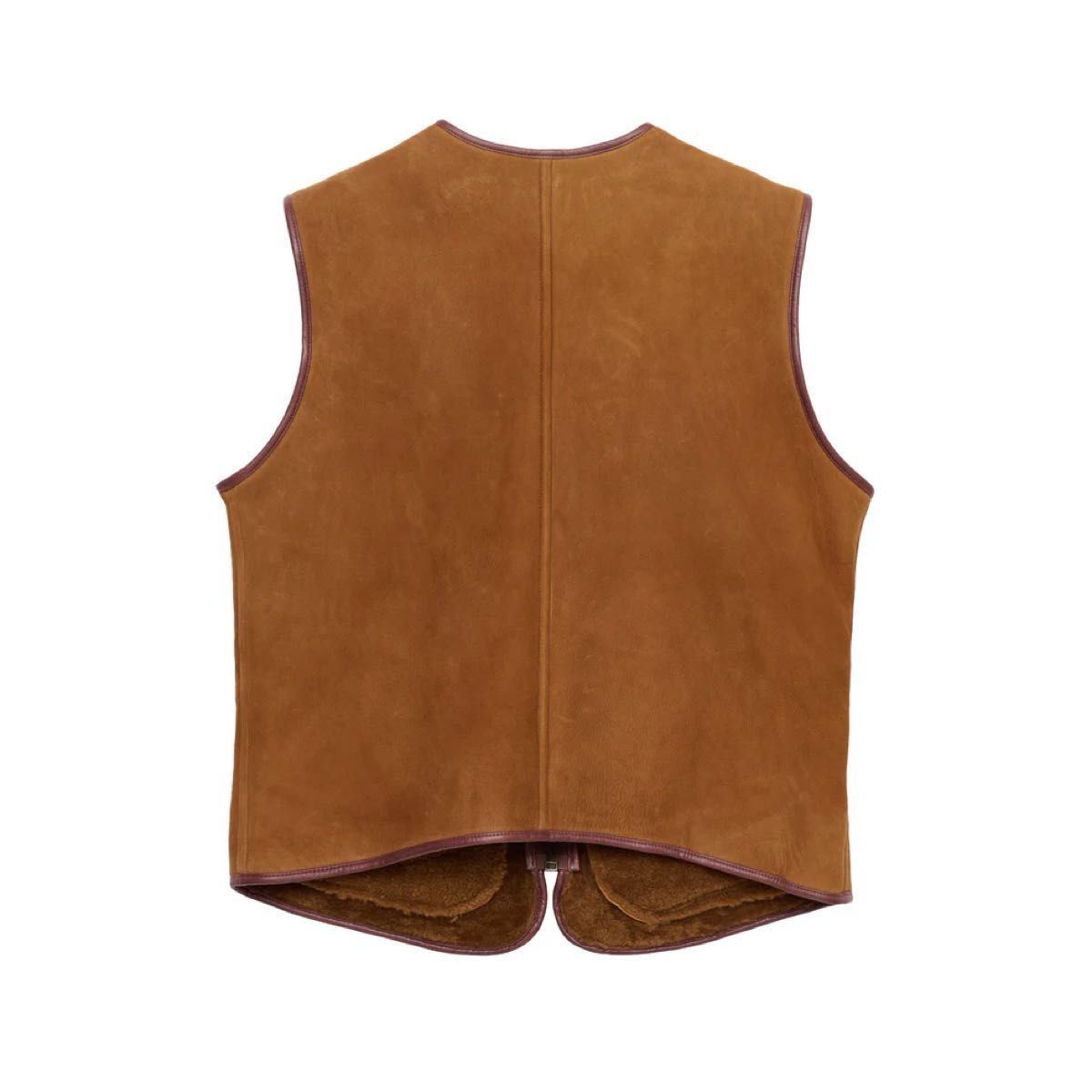 GDC Vegan Mouton Vest brown ムートンベスト ブラウン L キムタク着用