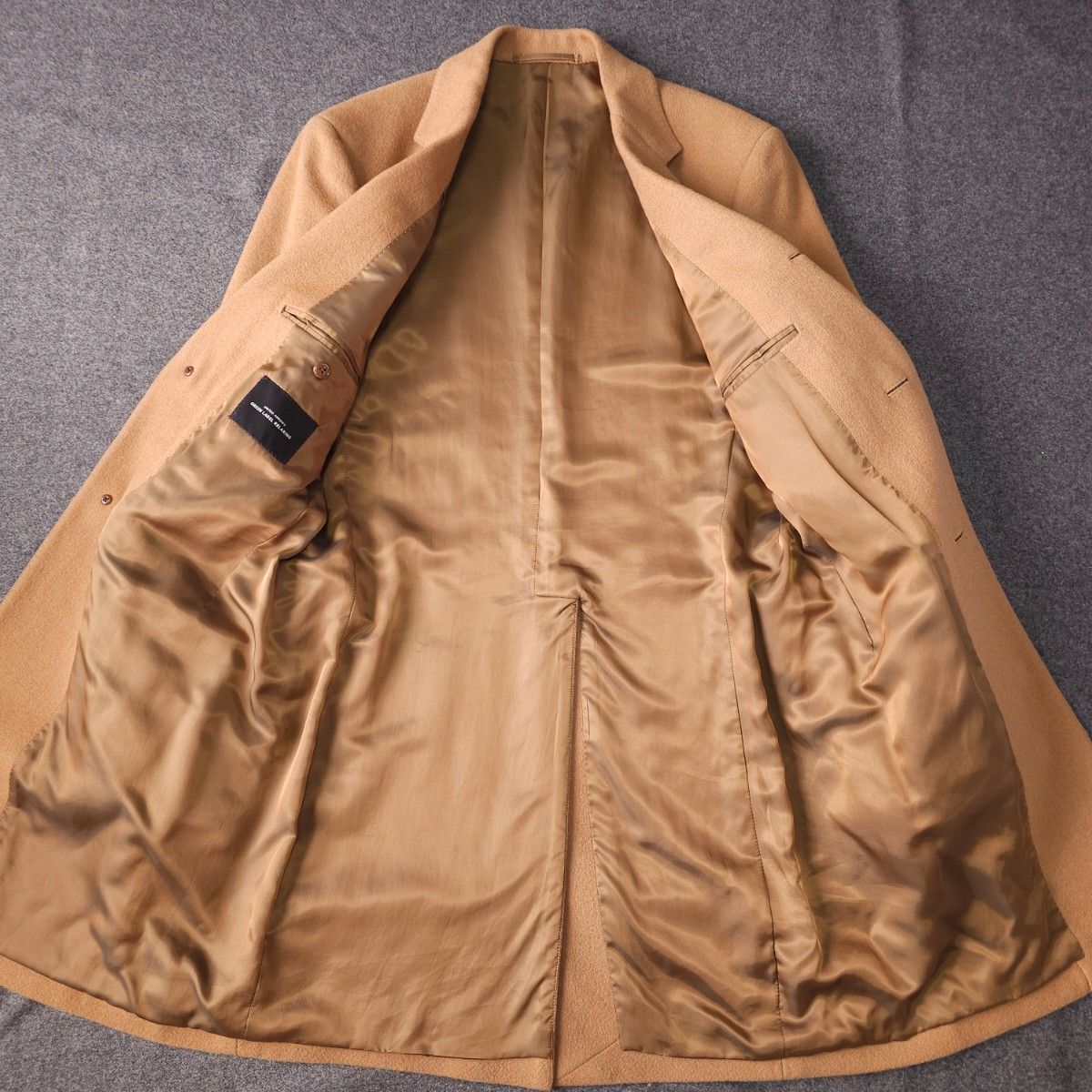 GREEN LABEL RELAXING カシミヤ ウール メルトン ロング チェスター