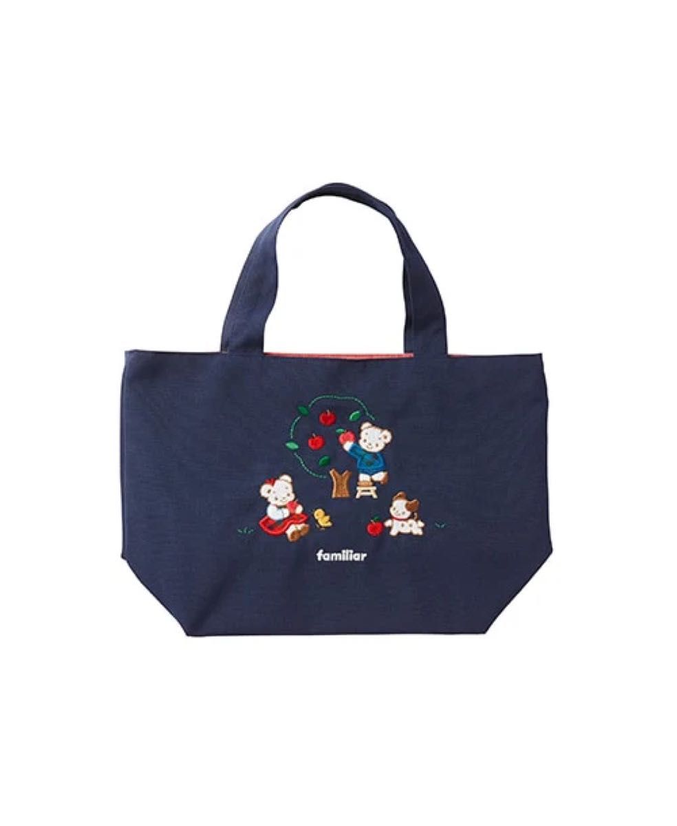 familiar ファミリア ミニトートバッグ 刺繍 トートバッグ エコバッグ