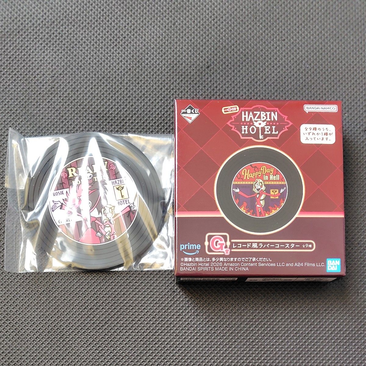 一番くじ ハズビンホテル G賞 レコード風ラバーコースター レディ