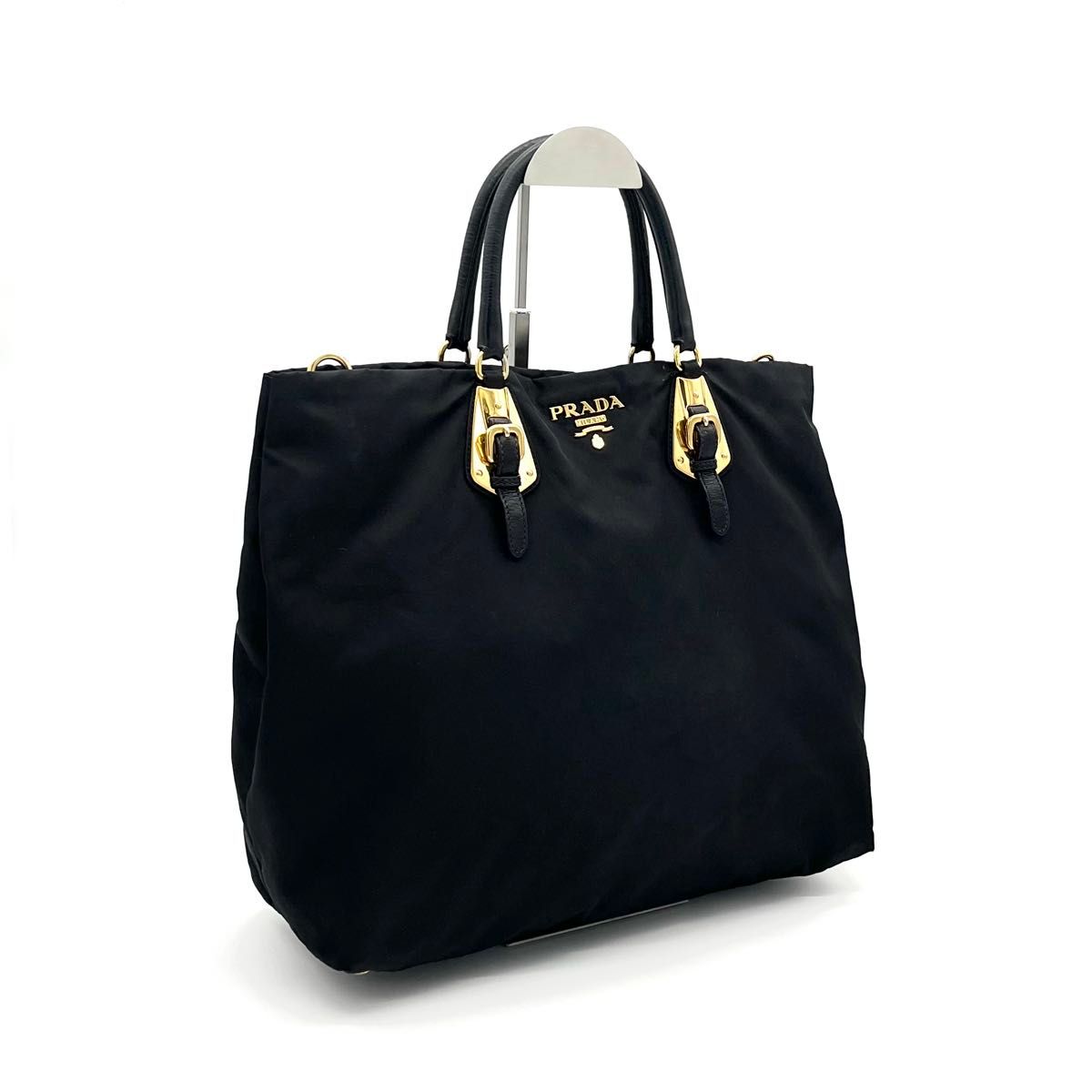 PRADA プラダ ナイロン テスート トートバッグ ハンドバッグ ママ