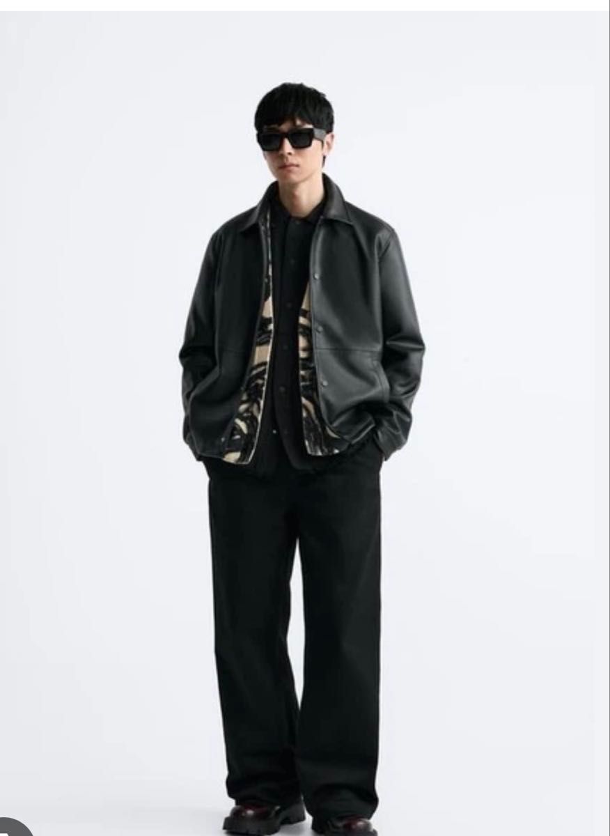 ZARA フェイクレザージャケット Lサイズ 新品｜Yahoo!フリマ（旧PayPay
