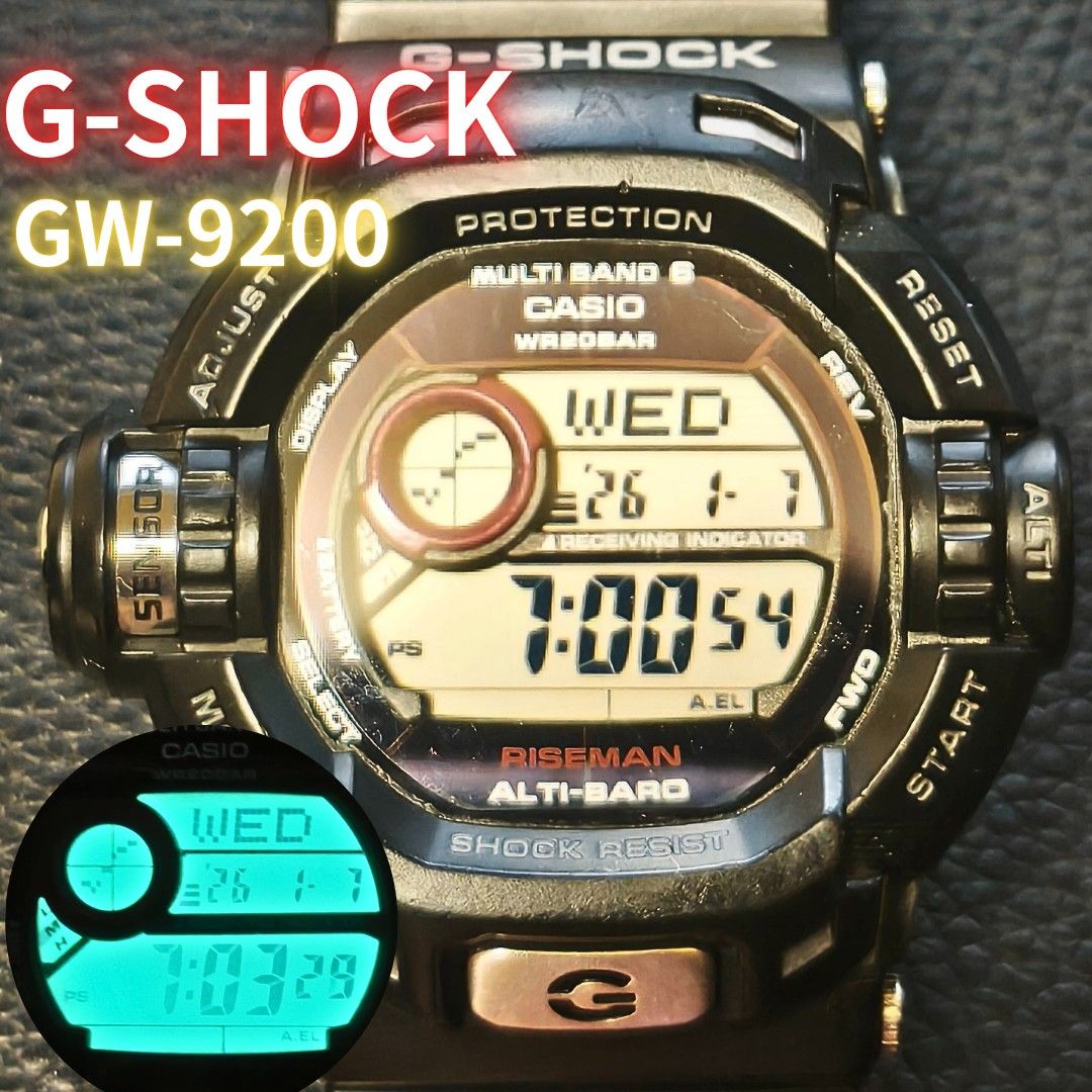 美品 CASIO G-SHOCK ライズマン GW-9200 電波ソーラー ジーショック