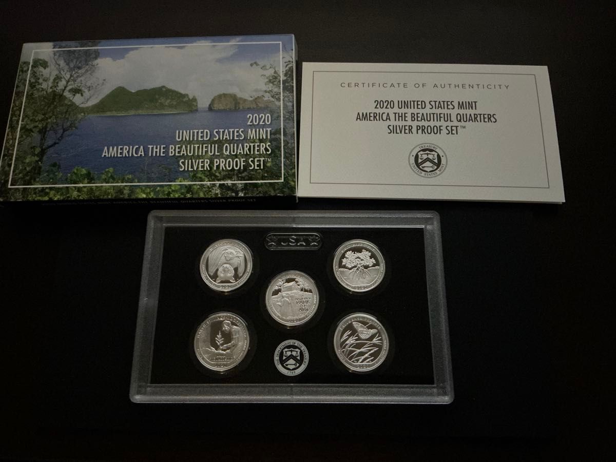 2005年 アメリカ造幣局 50州クォーター銀貨プルーフセット 2005年米国