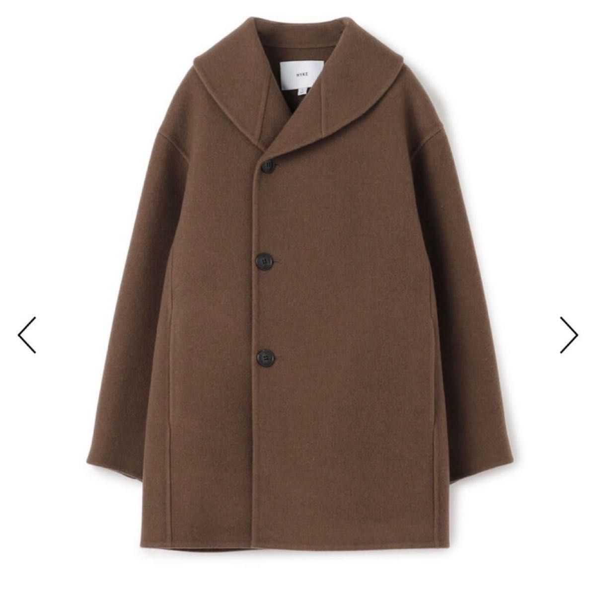 ハイク HYKE DOUBLE FACE SHAWL COLLAR COAT ハイク コート ウール