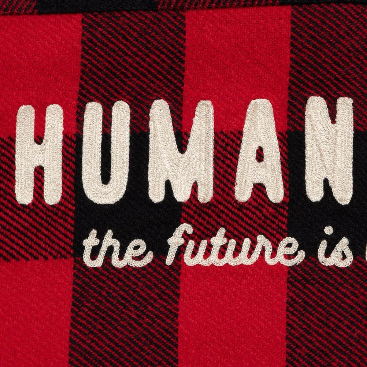 HUMAN MADE CHECK SHIRT 黒赤 Lサイズ ヒューマンメイド チェック