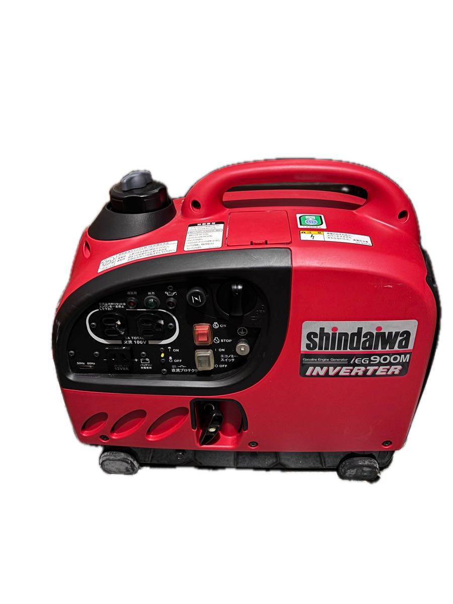 美品 shindaiwa 新ダイワ EG900M インバーター発電機 レッド｜Yahoo