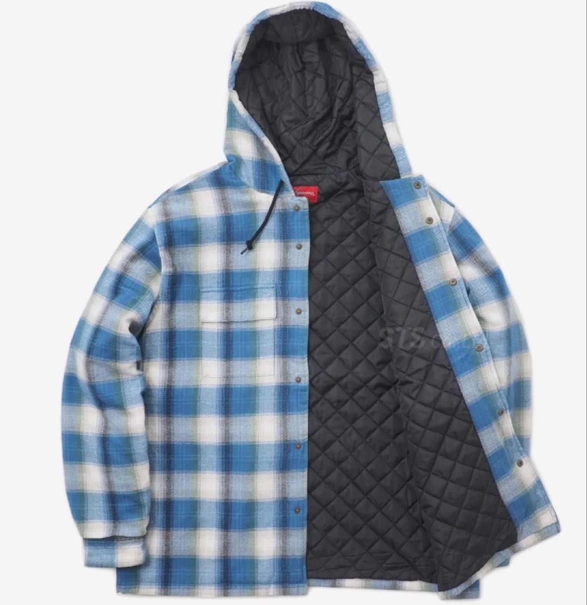 Supreme 19AW Quilted Hooded Plaid Shirt シュプリーム ジャケット