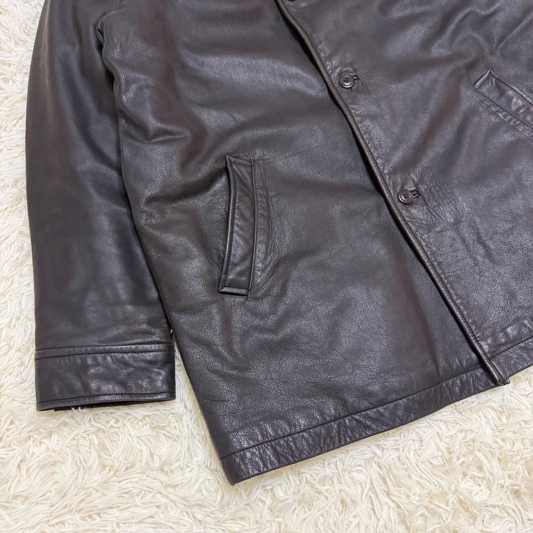 超希少】野村訓一着用 OLD GAP レザーカーコート ブラック 本革 L