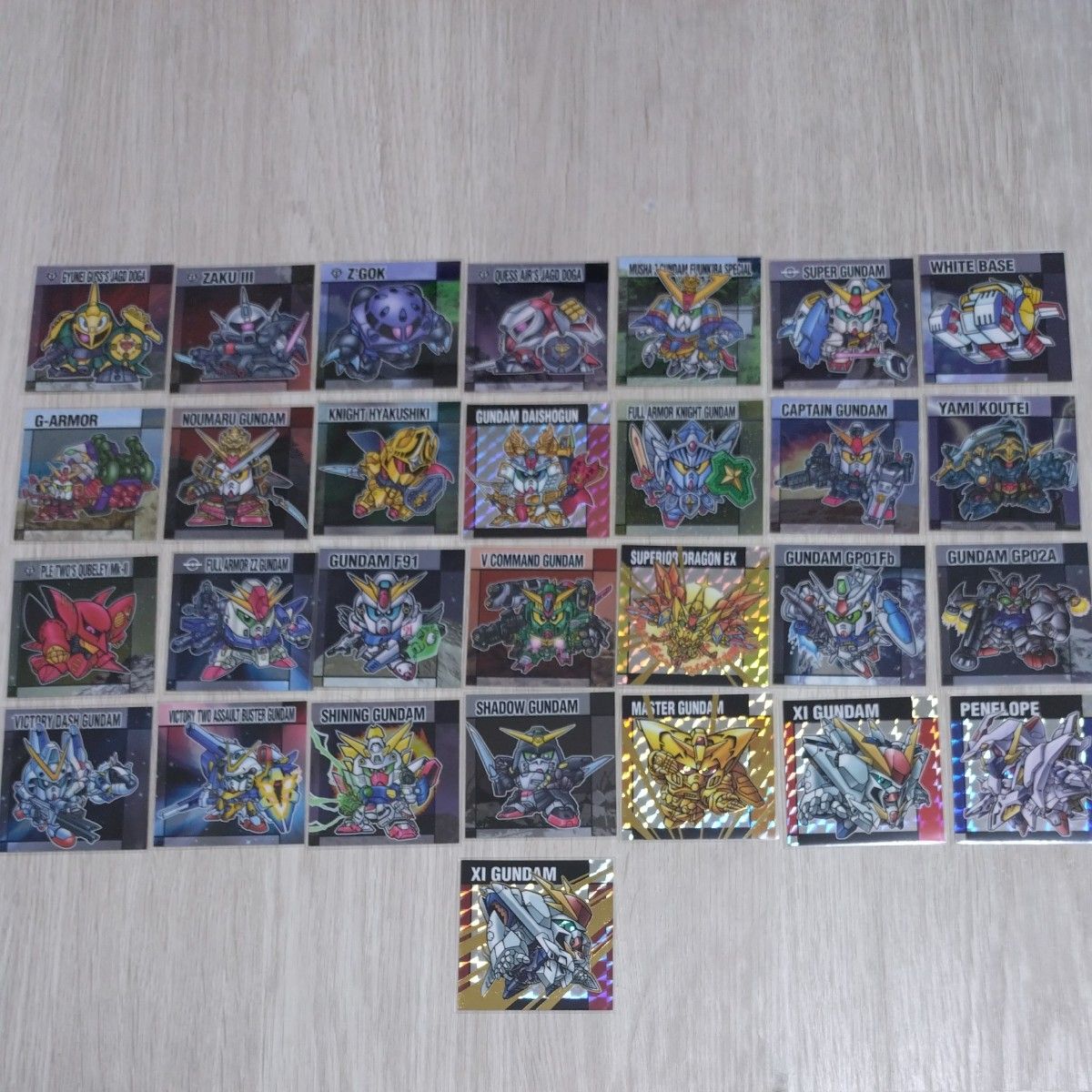 元祖SD ガンダムスナックⅡ シークレット含む全33種類中の29枚セット