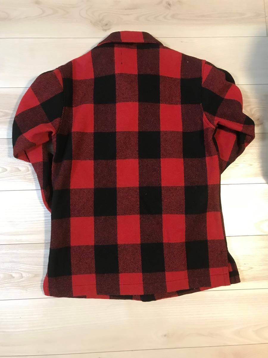 70s edwin】マッキーノジャケット ブロックチェックvintage 赤黒