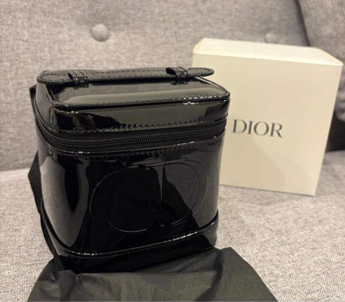 新品 Dior ディオール オリジナル バニティ型ポーチ バニティケース 黒